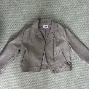 Jack by BB Dakota grey leather jacket in like-new condition